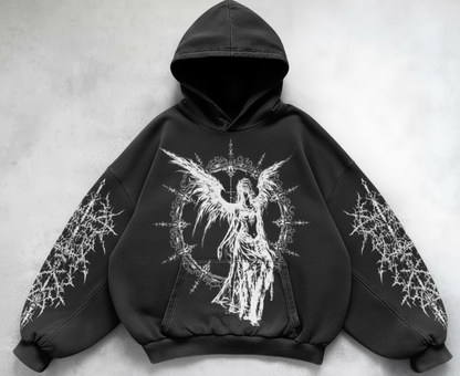 Hooded Printed Hip Hop Y2G Streetwear Sweatshirt