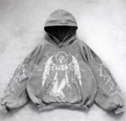 Hooded Printed Hip Hop Y2G Streetwear Sweatshirt